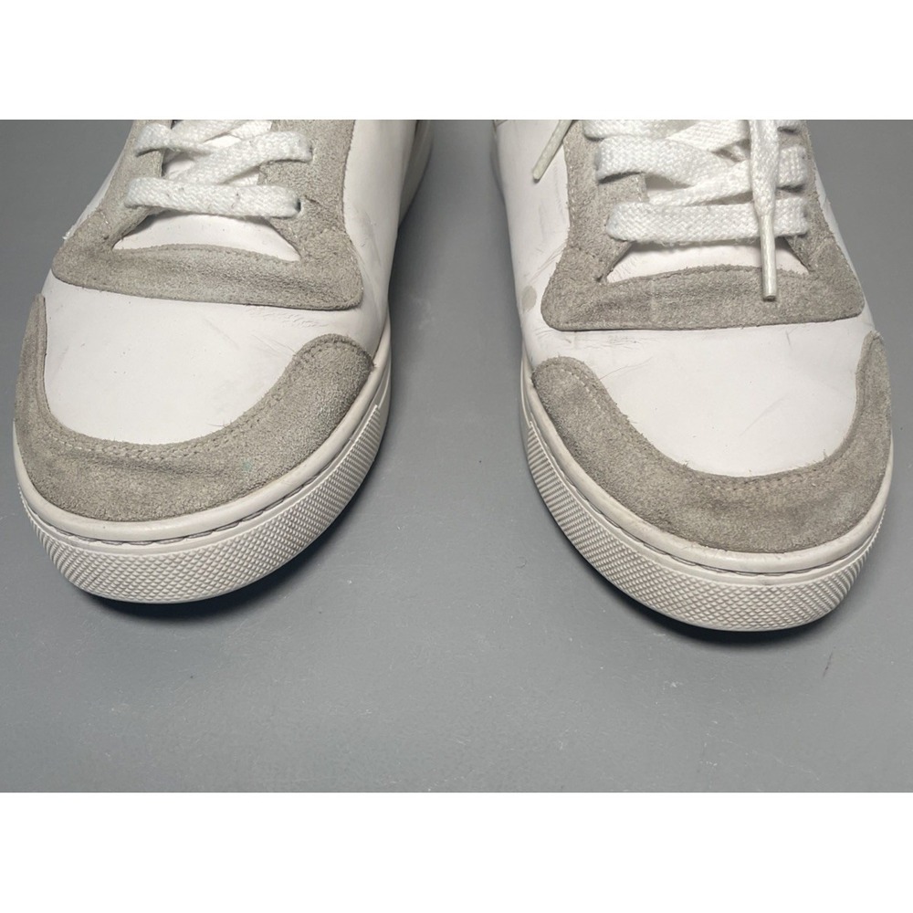 Burberry Men's White Reeth Check Trim Low Top Sneakers Size 43 - Picture 4 of 11